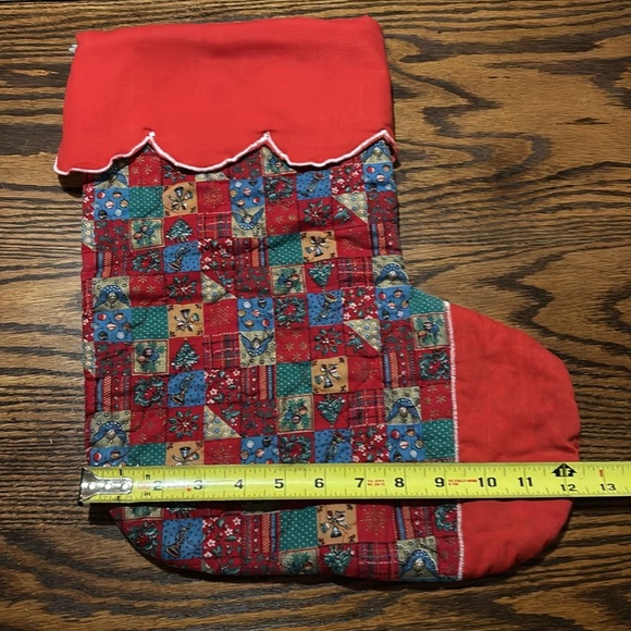 Christmas Stocking Vintage Quilted - Picture 7 of 7